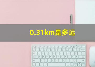 0.31km是多远