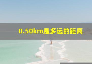 0.50km是多远的距离