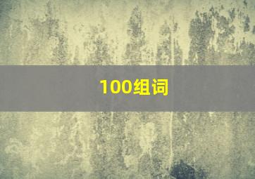 100组词