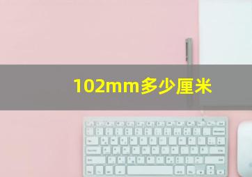 102mm多少厘米