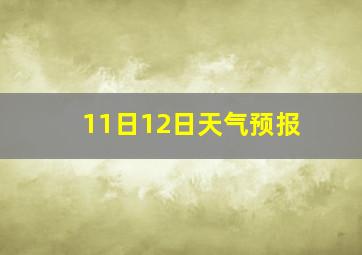 11日12日天气预报