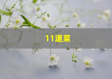 11道菜