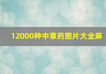 12000种中草药图片大全麻