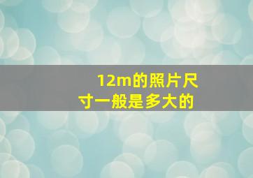 12m的照片尺寸一般是多大的