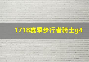 1718赛季步行者骑士g4