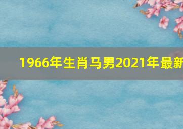 1966年生肖马男2021年最新