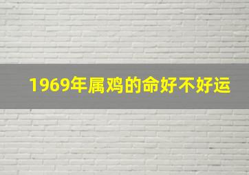 1969年属鸡的命好不好运