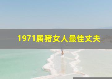 1971属猪女人最佳丈夫