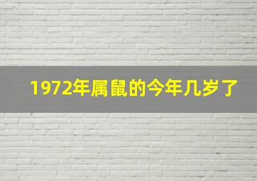 1972年属鼠的今年几岁了