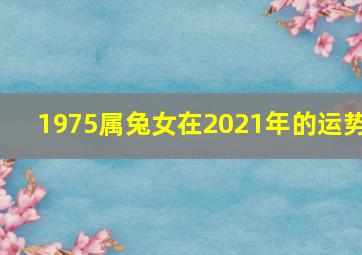 1975属兔女在2021年的运势