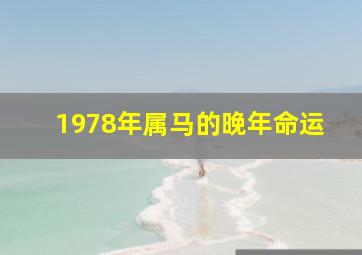 1978年属马的晚年命运