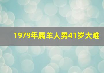 1979年属羊人男41岁大难