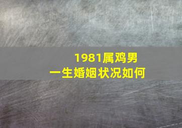 1981属鸡男一生婚姻状况如何