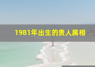 1981年出生的贵人属相