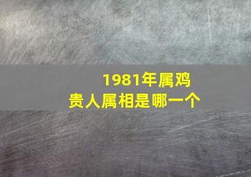 1981年属鸡贵人属相是哪一个