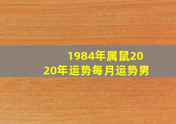 1984年属鼠2020年运势每月运势男