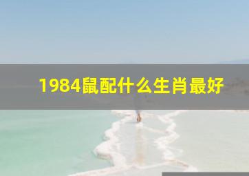 1984鼠配什么生肖最好