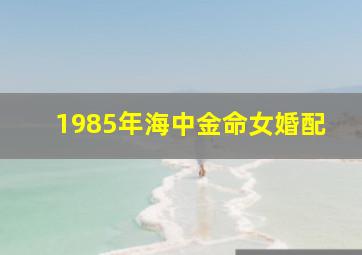 1985年海中金命女婚配