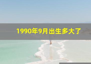 1990年9月出生多大了