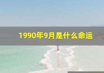 1990年9月是什么命运