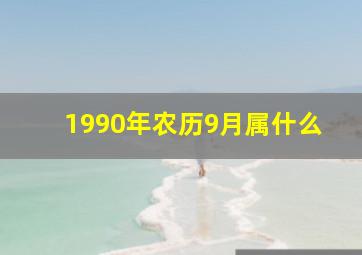 1990年农历9月属什么