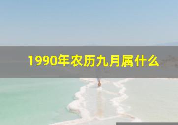 1990年农历九月属什么