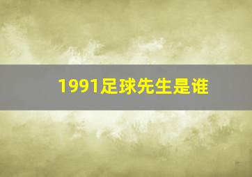 1991足球先生是谁