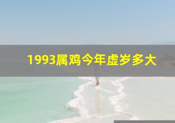 1993属鸡今年虚岁多大