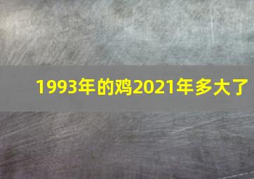 1993年的鸡2021年多大了