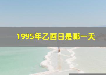 1995年乙酉日是哪一天