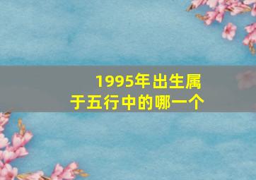 1995年出生属于五行中的哪一个