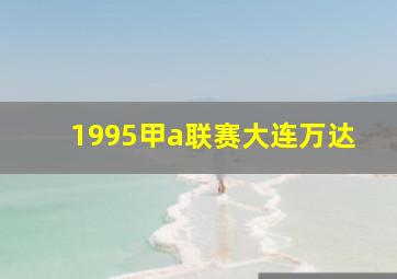 1995甲a联赛大连万达