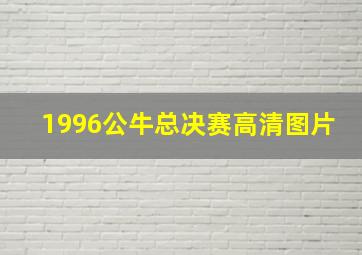 1996公牛总决赛高清图片