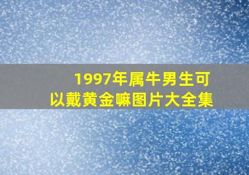 1997年属牛男生可以戴黄金嘛图片大全集