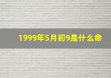 1999年5月初9是什么命