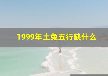 1999年土兔五行缺什么