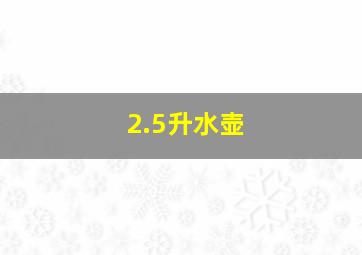 2.5升水壶