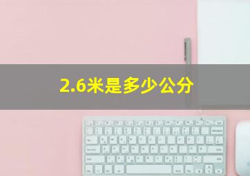 2.6米是多少公分