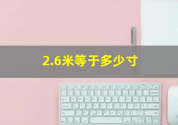 2.6米等于多少寸