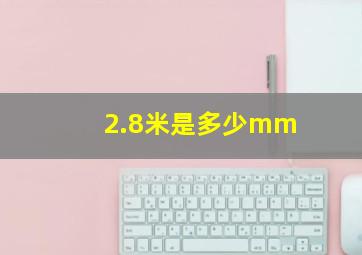 2.8米是多少mm