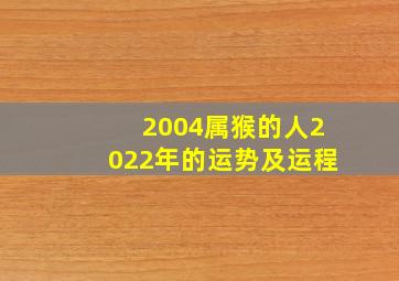 2004属猴的人2022年的运势及运程