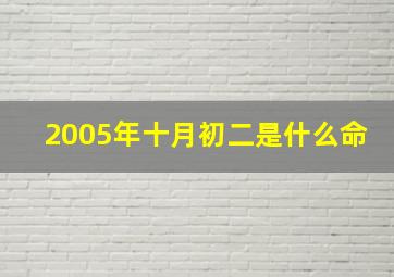 2005年十月初二是什么命