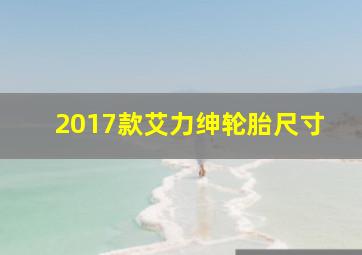 2017款艾力绅轮胎尺寸