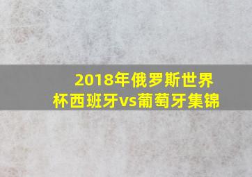 2018年俄罗斯世界杯西班牙vs葡萄牙集锦