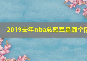 2019去年nba总冠军是哪个队