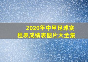 2020年中甲足球赛程表成绩表图片大全集