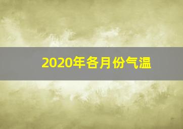 2020年各月份气温