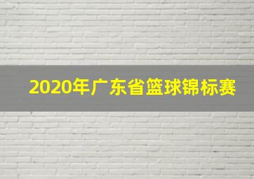 2020年广东省篮球锦标赛