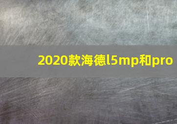 2020款海德l5mp和pro