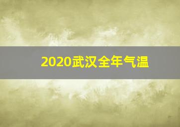 2020武汉全年气温